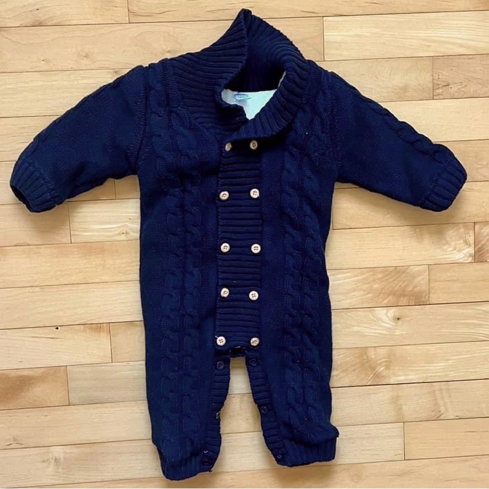 18 months Cable-knit Sweater Romper